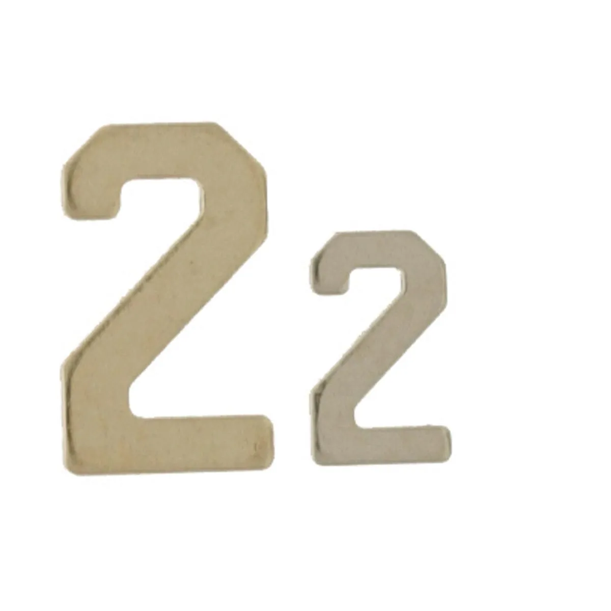 14KY & 14KW Block Numeral 8.0mm #2