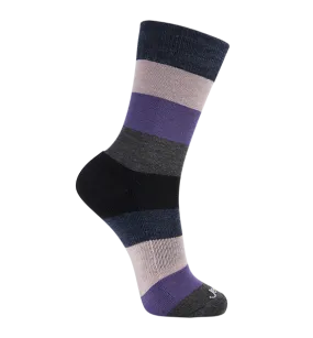 78% Rich Merino Wool Everyday Crew Socks -Colorblock