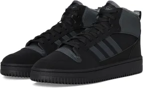 adidas Unisex Break Start Mid Top Winterized Basketball Sneaker, Black/Grey/Black, 10 US Men
