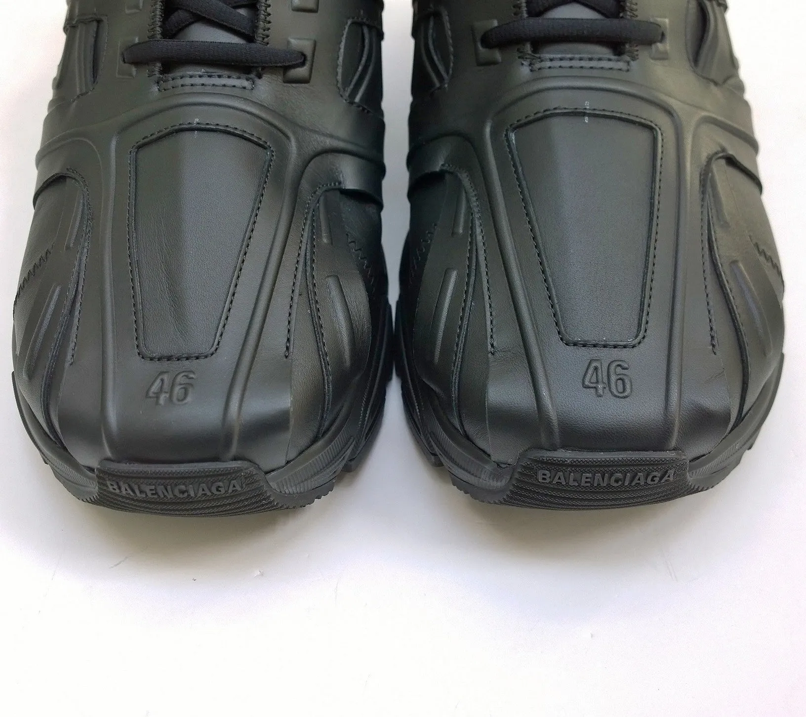 Balenciaga Phantom Black Leather Sneakers 46 Trainers
