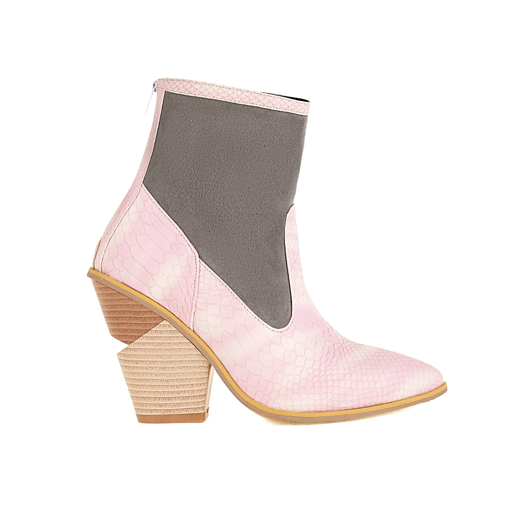 Bigsizeheels American street boots - Pink