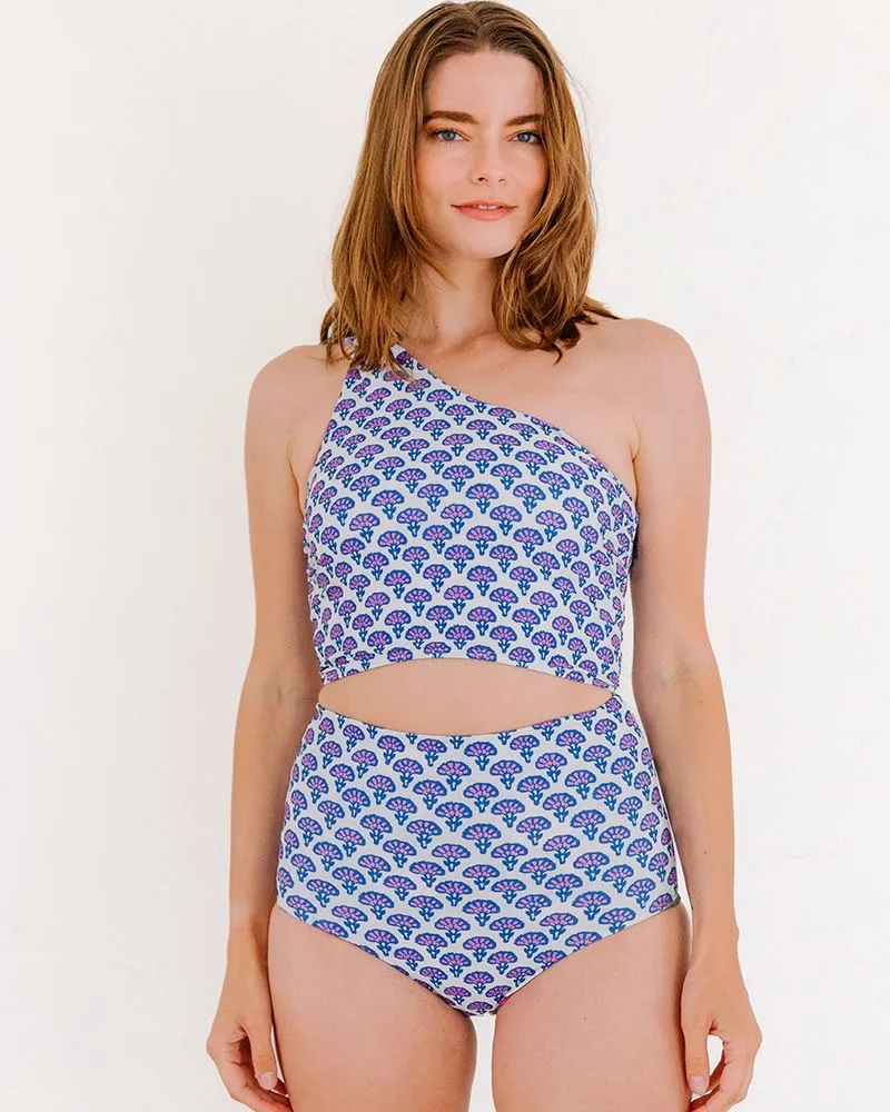 Block Floral/ Fresco Floral Reversible Ultra High-Waist Bottom