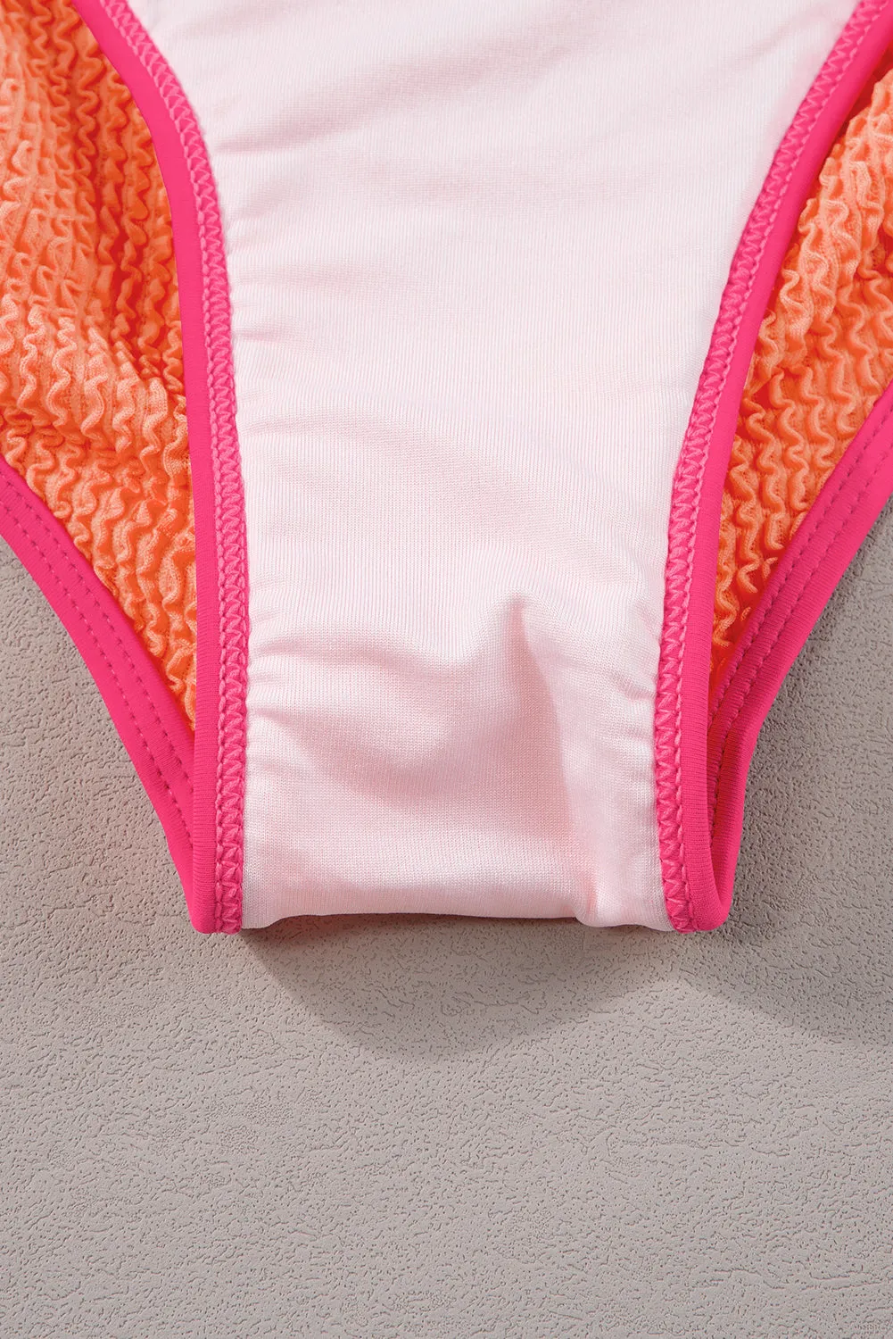 Color Block High Waisted Sexy Bikini Set