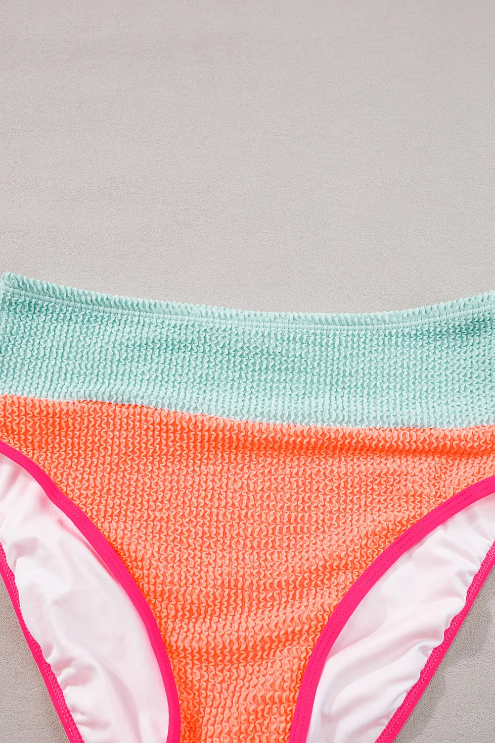 Color Block High Waisted Sexy Bikini Set