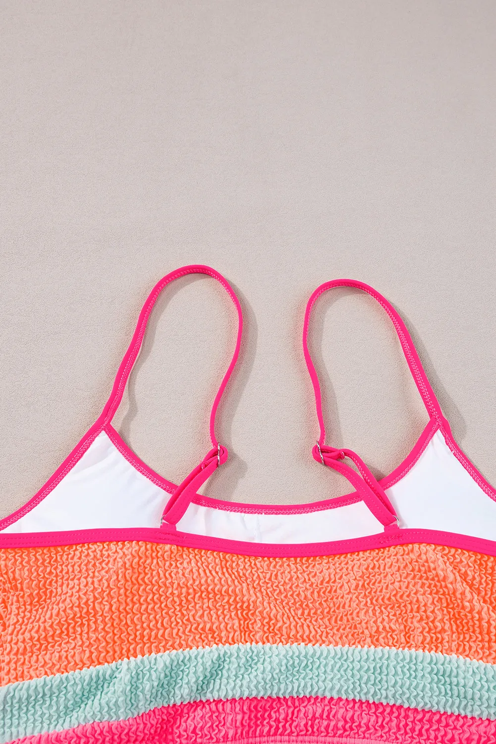 Color Block High Waisted Sexy Bikini Set