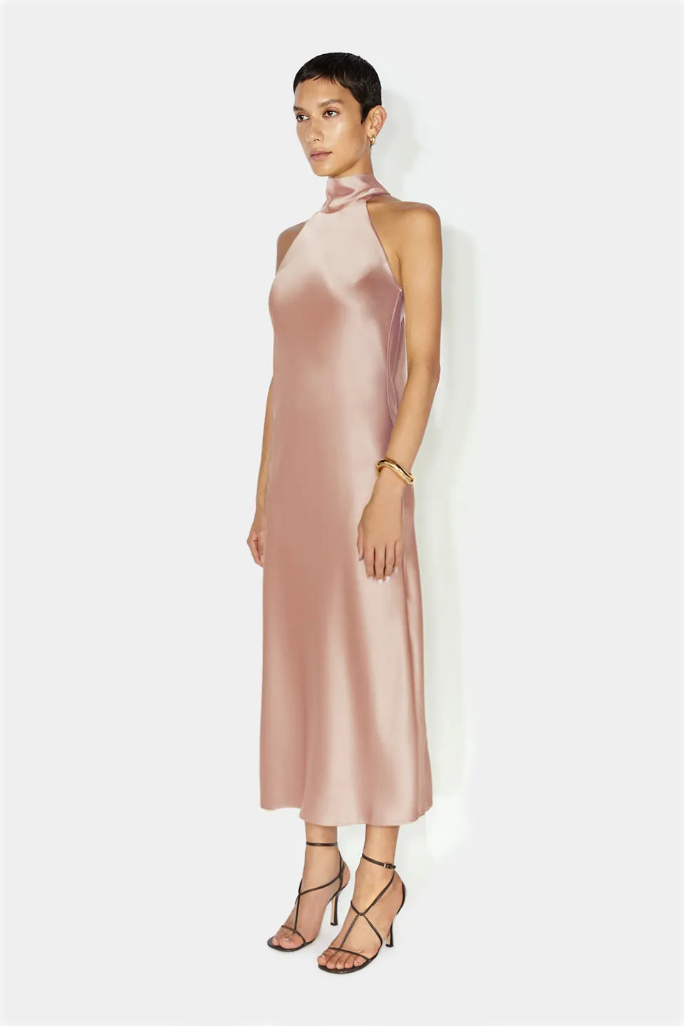 Cropped Sienna Dress - Nude