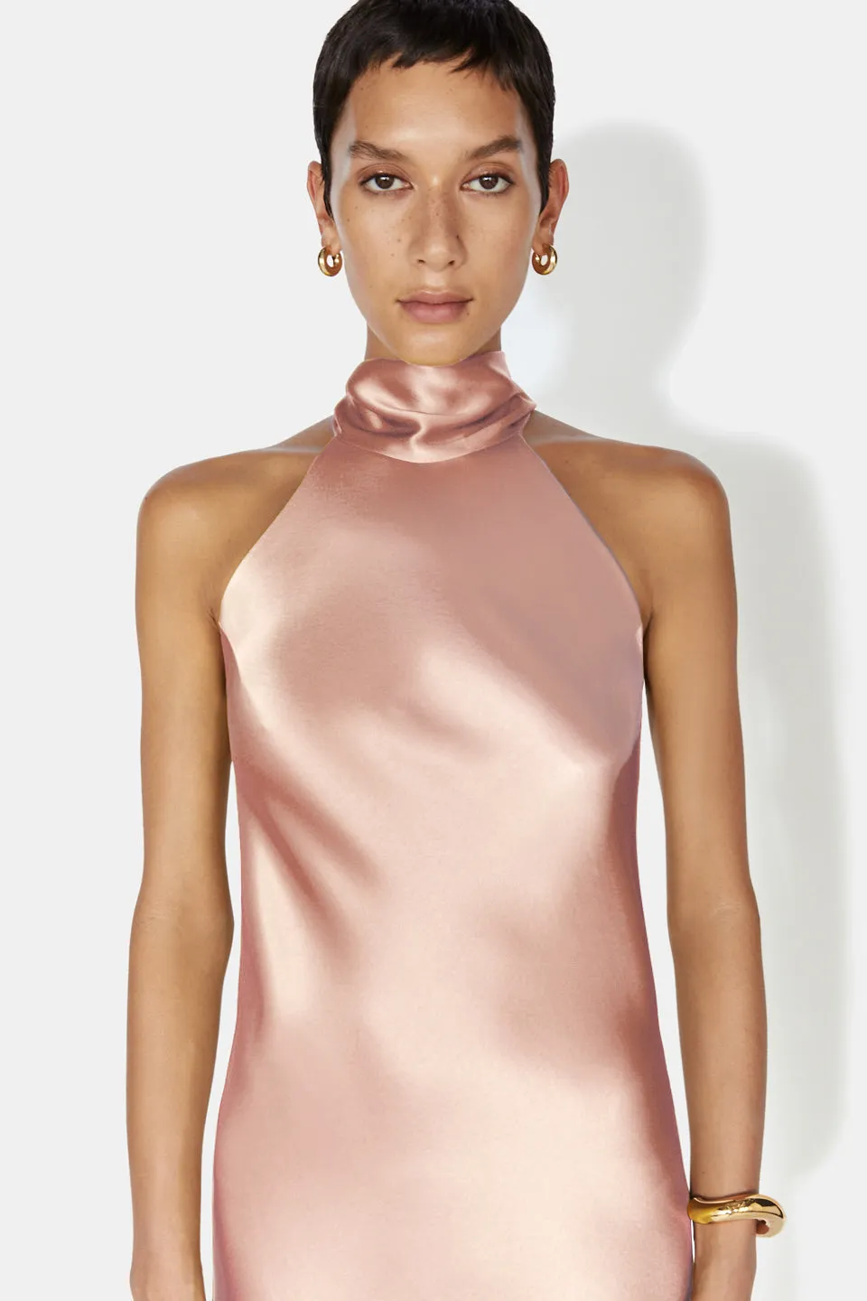 Cropped Sienna Dress - Nude