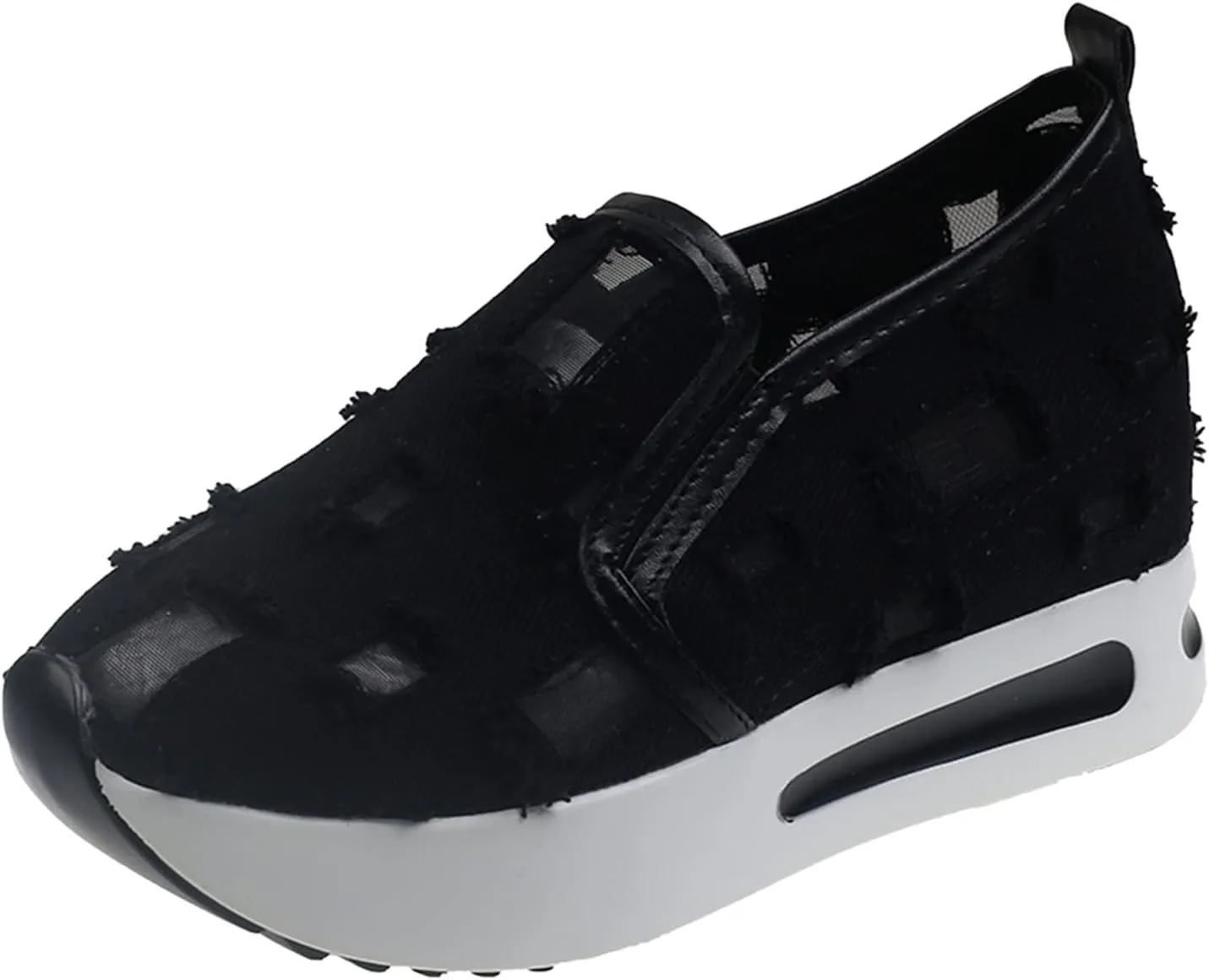 Fashion Sneakers for Women 2025,Floral Embroidery Breathable Sheer Mesh Sneakers Floral Comfort Chunky Sole Hidden High Heels Slip On Loafers Walking Work Wedding Bridal Bling Tennis Shoes