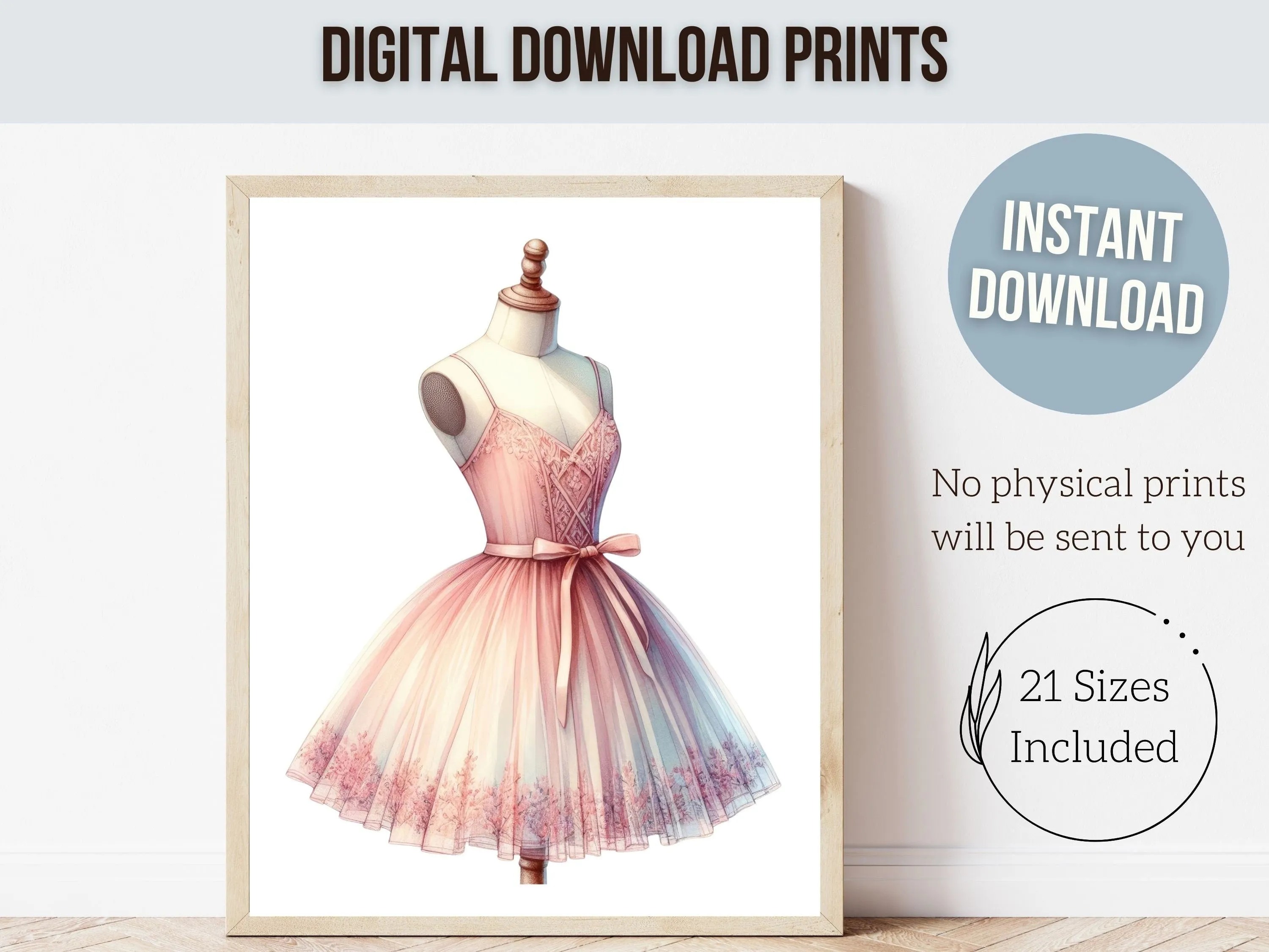 Girl's Ballet Nursery Prints