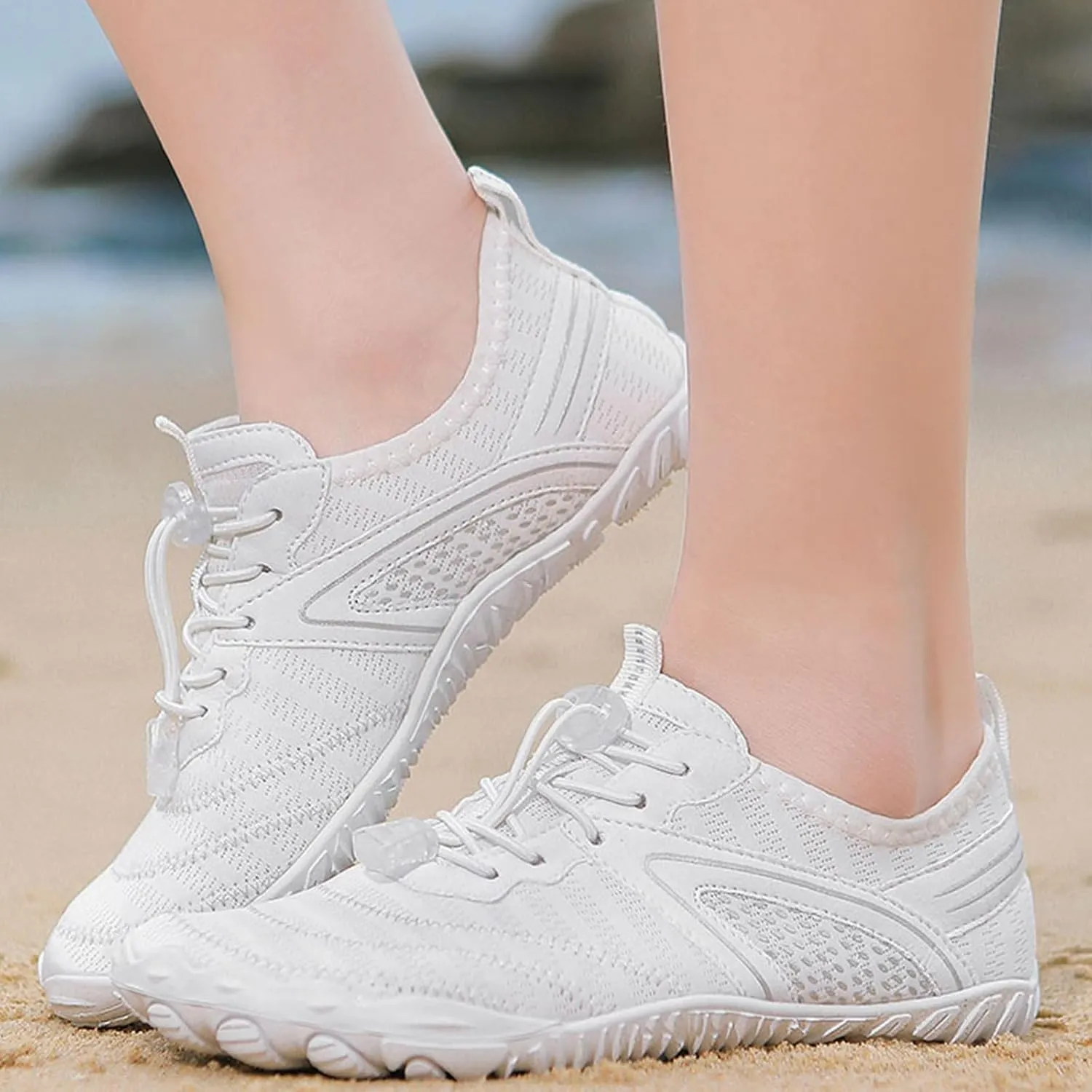 Hiking Barefoot Shoes Women Wide Toe Box Grounded Footwear for Women Healthy & Non-Slip Barefoot Shoes Breathable Zero Drop Shoe Comfortable Casual Sneakers Walking, Running, Pool Swim Shoe Quick Dry
