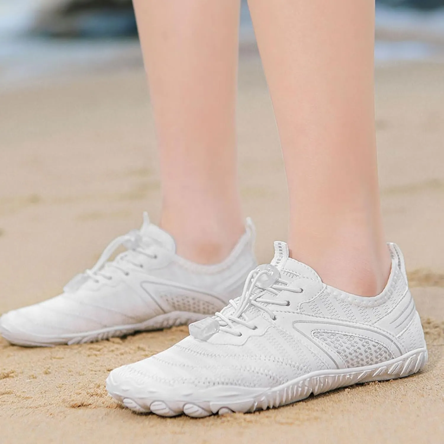 Hiking Barefoot Shoes Women Wide Toe Box Grounded Footwear for Women Healthy & Non-Slip Barefoot Shoes Breathable Zero Drop Shoe Comfortable Casual Sneakers Walking, Running, Pool Swim Shoe Quick Dry