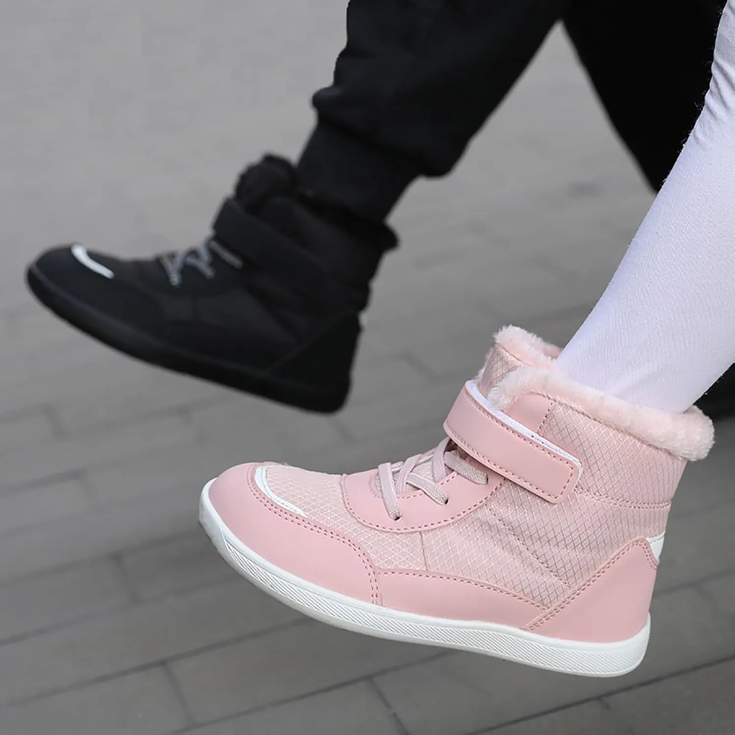 Kids Snow Boots Girls Boys Warm Winter Shoes Cold Weather Kids Waterproof Outdoor Warm Faux Fur Lined Shoes