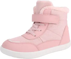 Kids Snow Boots Girls Boys Warm Winter Shoes Cold Weather Kids Waterproof Outdoor Warm Faux Fur Lined Shoes