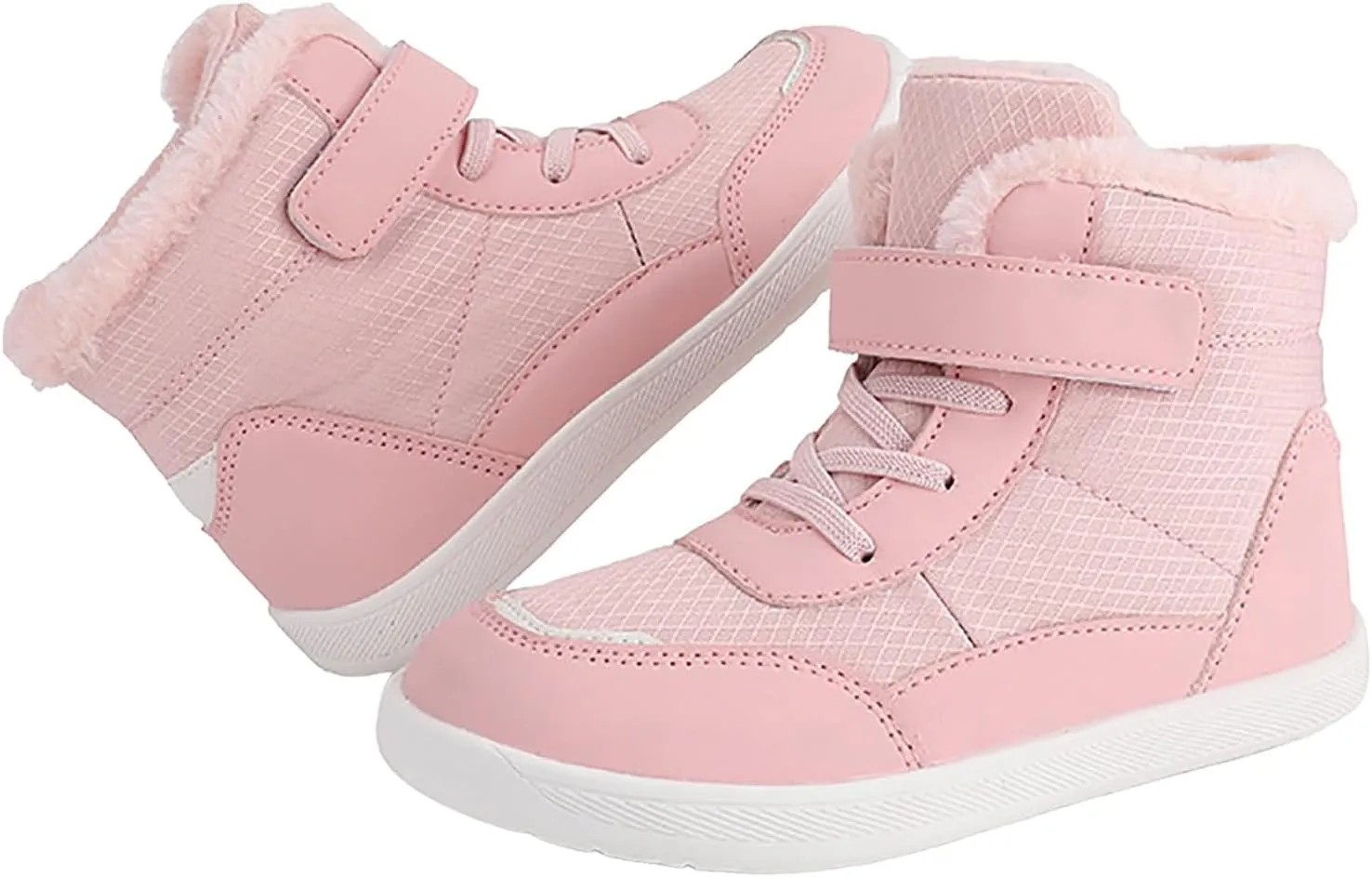 Kids Snow Boots Girls Boys Warm Winter Shoes Cold Weather Kids Waterproof Outdoor Warm Faux Fur Lined Shoes