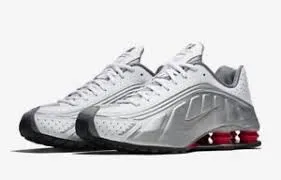 Nike Shox R4 Metallic Silver Comet Red BV1111-100