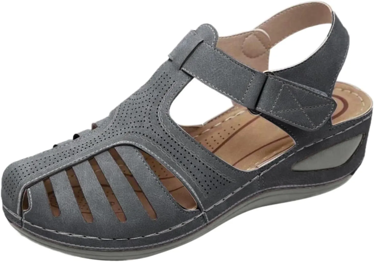 October 11-12 Cute Walking Sandals for Women Leather Walking Sandals for Women Summer Sandals for Women with Arch Support Size 11w Womens Dressy Sandals Black Heels for Women Wide Feet