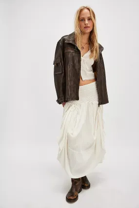 Prairie Convertible Skirt | Whisper White
