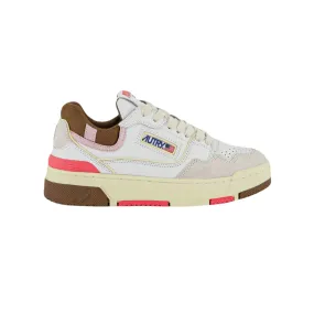 Sneakers Donna con dettagli rosa e marroni