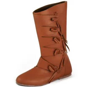 Premium Leather Viking Boots - Handmade Authentic Nordic Footwear for Adventure and Style