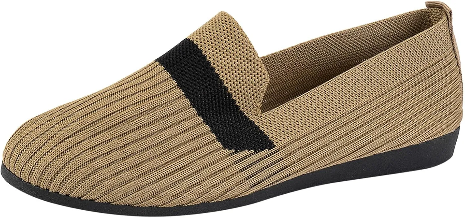 Women's Flats Walking Shoes Comfy Mesh Round Toe Ballet Flats Breathable Dress Shoe Non Slip Classical Shoes for Work