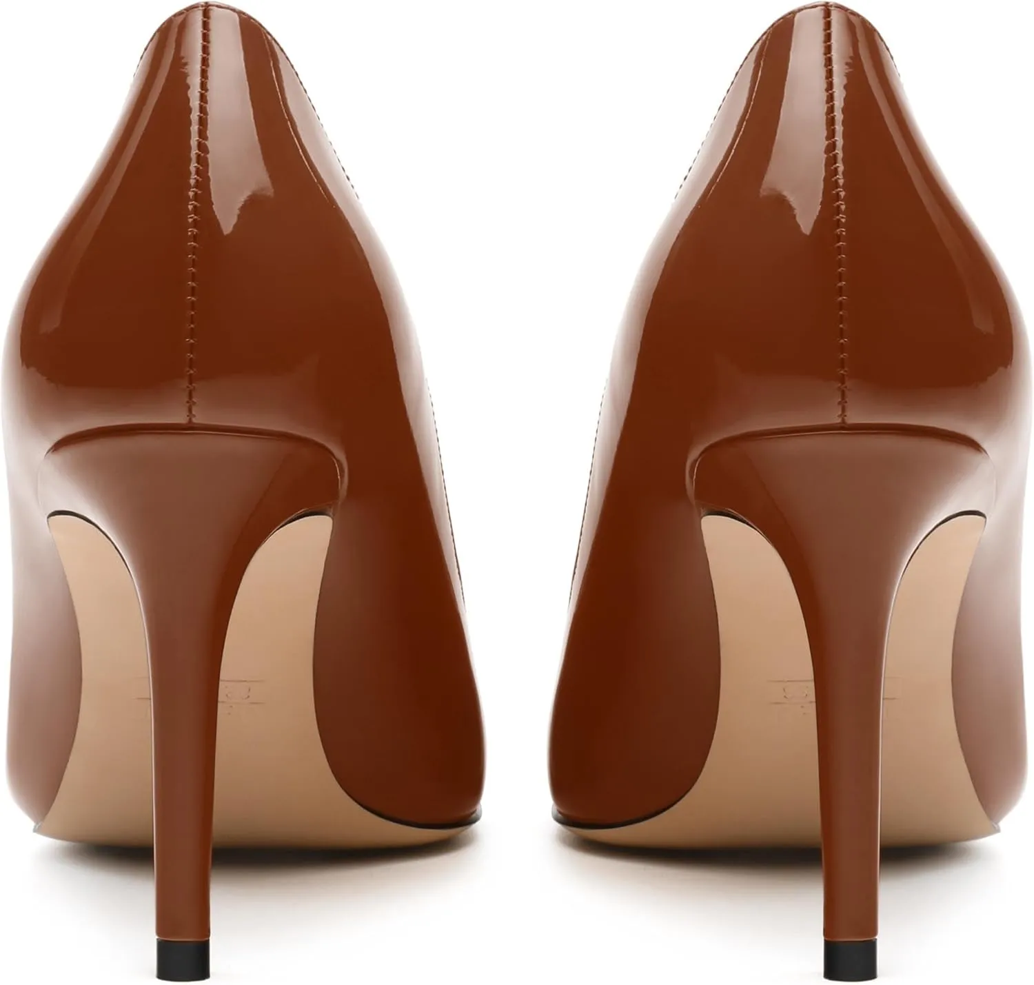 Women's Pumps, Pointed Toe Slip On High Heels, Fashion Solid Patent High Heel Shoes for Women