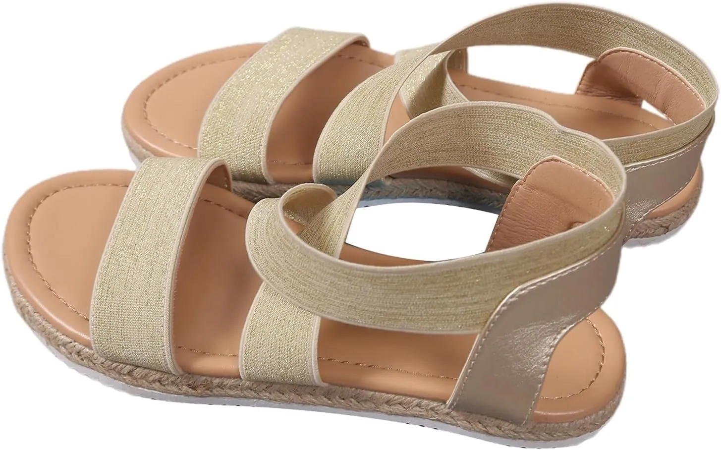 Women's Sandals Daily Wear Open Toe Strap Design Casual Footwear Summer Trendy with Flat Sole Ladies Strap Sandals
