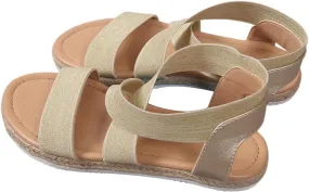 Women's Sandals Daily Wear Open Toe Strap Design Casual Footwear Summer Trendy with Flat Sole Ladies Strap Sandals