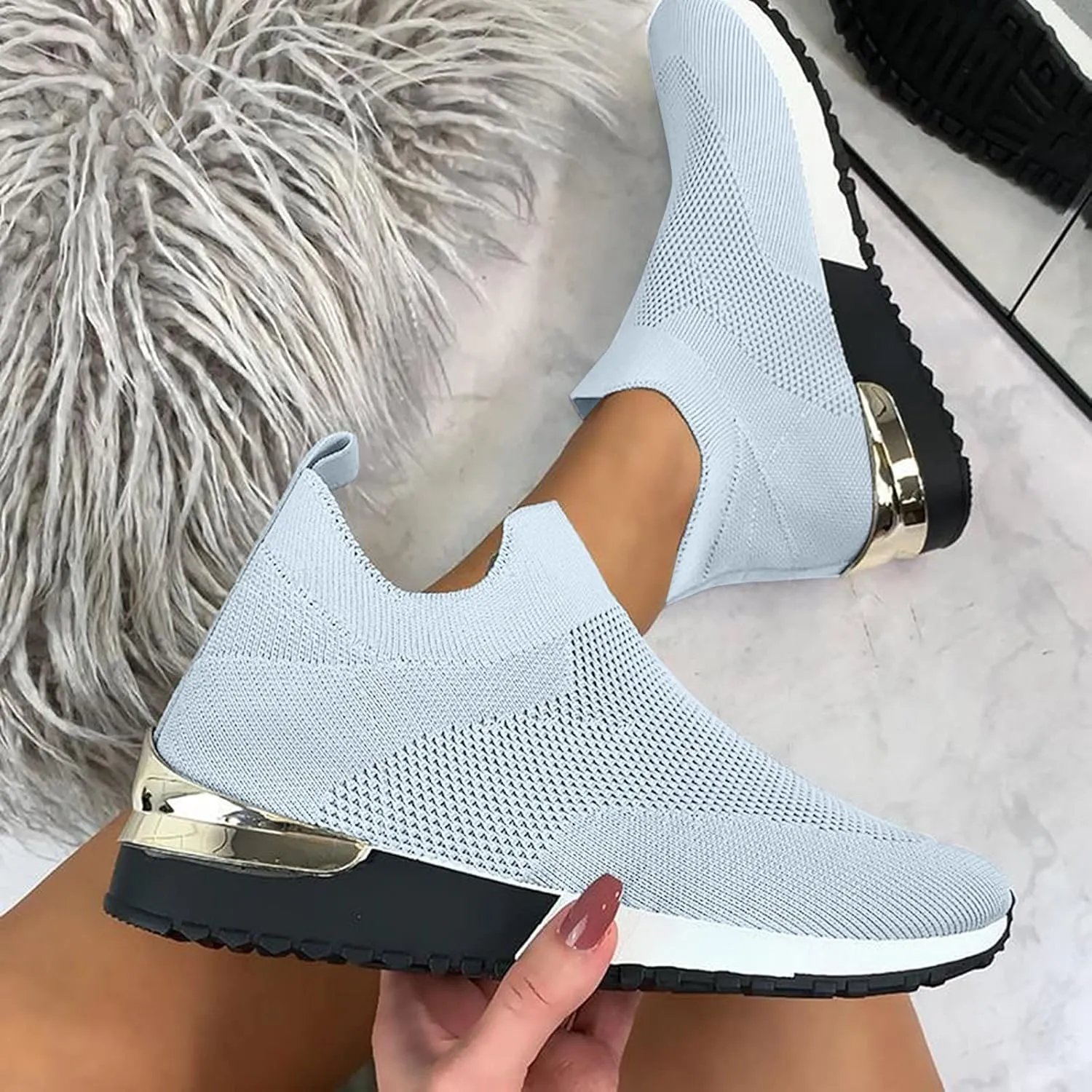 Womens White Tennis Shoes Leather Sneakers Casual Walking Shoes for Women Dressy Tennis Shoes for Women Black Loafers for Women Women's High Top Sneakers