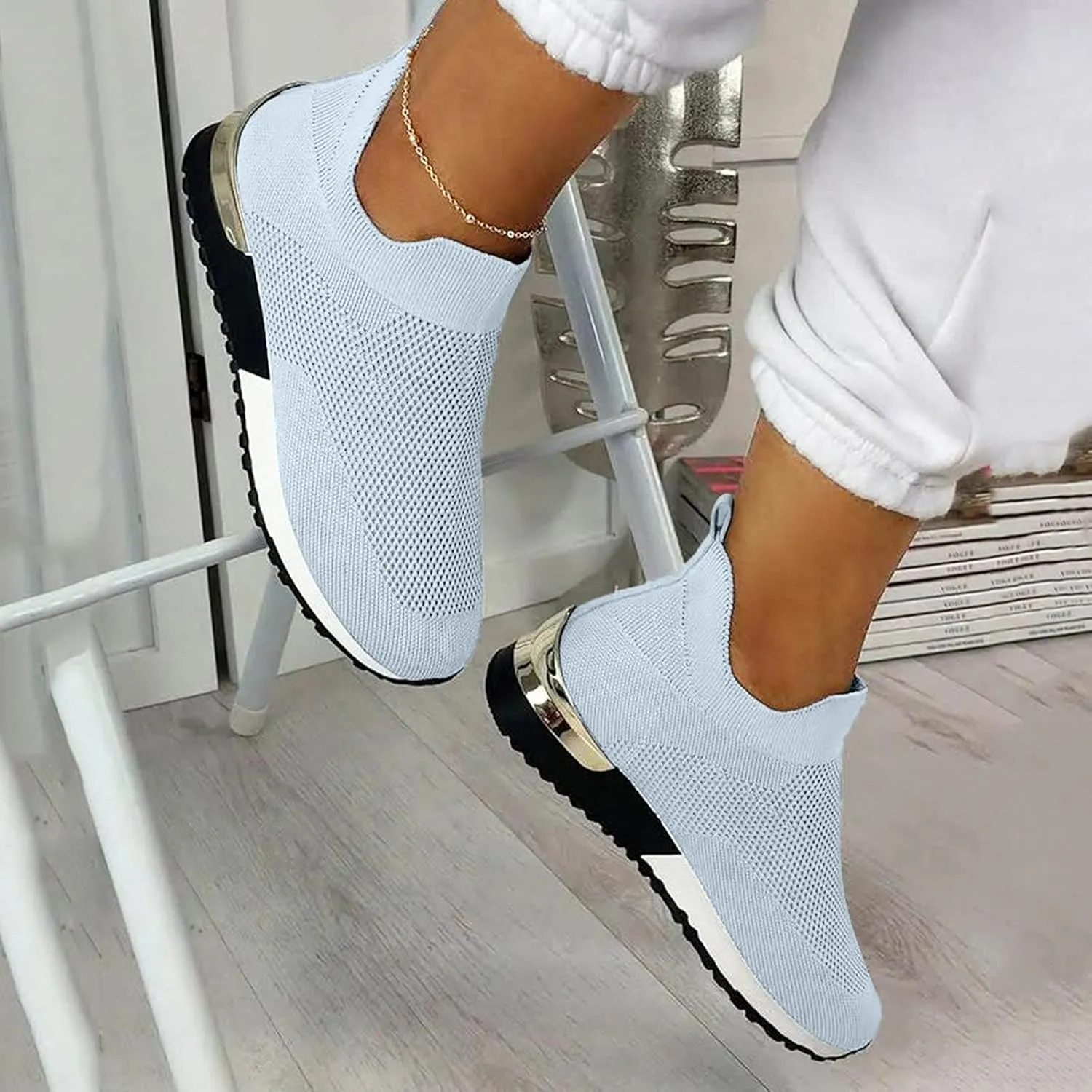 Womens White Tennis Shoes Leather Sneakers Casual Walking Shoes for Women Dressy Tennis Shoes for Women Black Loafers for Women Women's High Top Sneakers