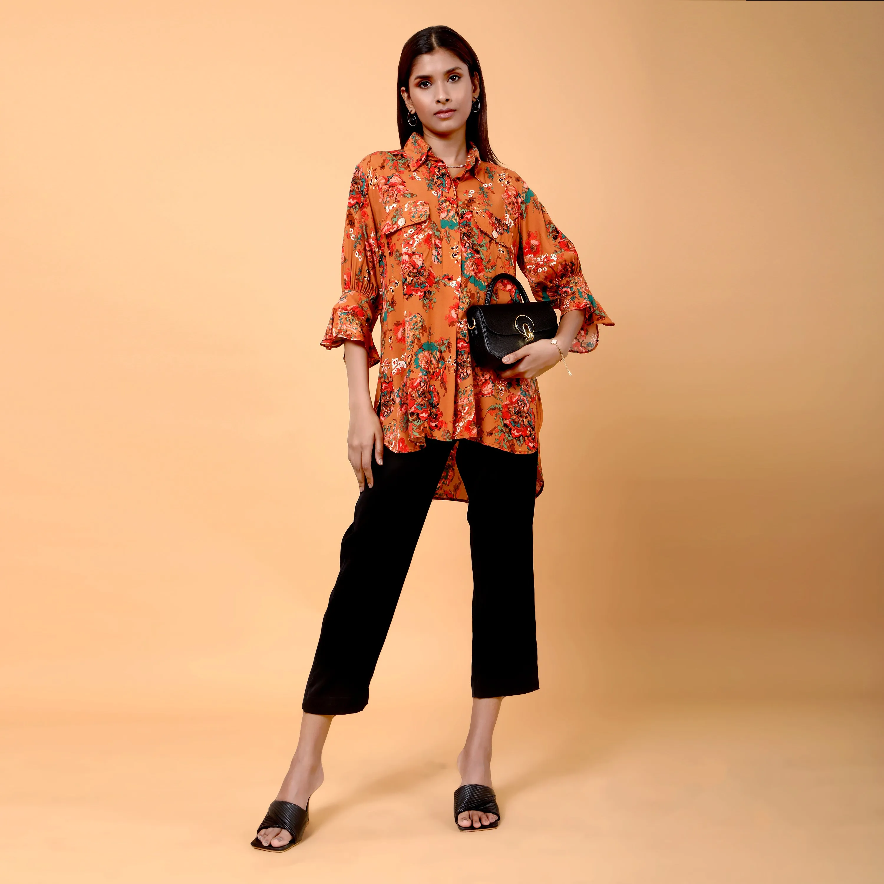 Yuna floral printed tunic
