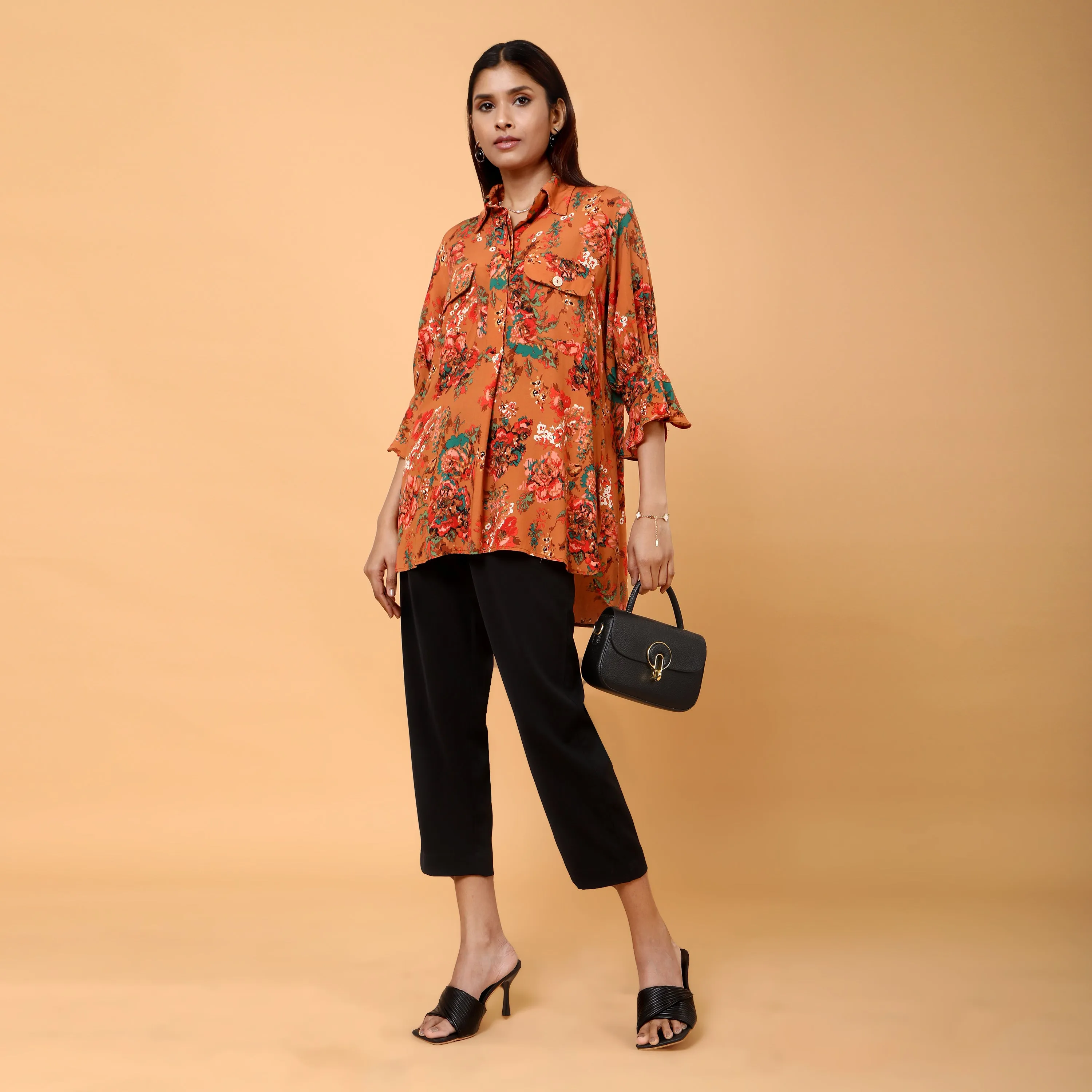 Yuna floral printed tunic