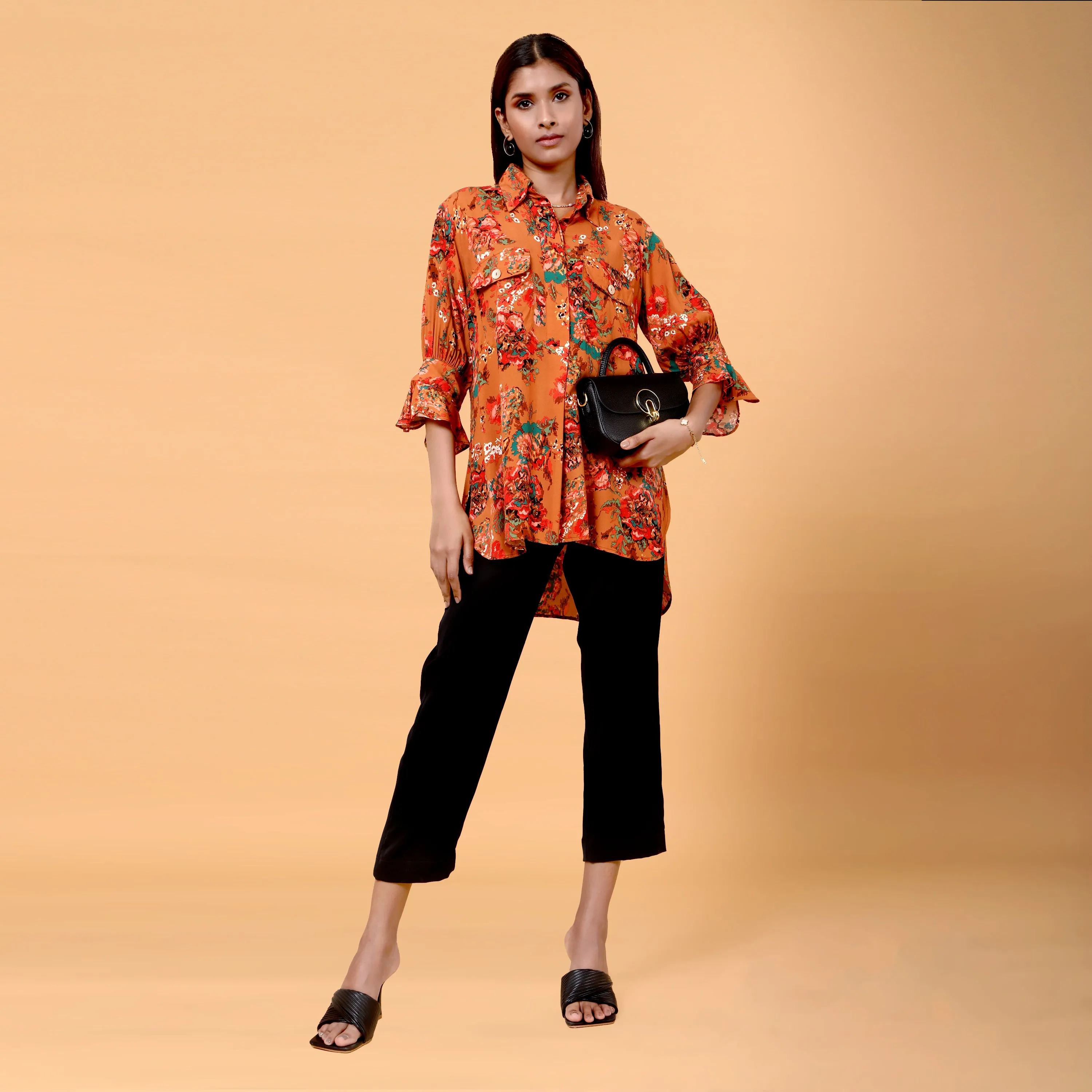 Yuna floral printed tunic
